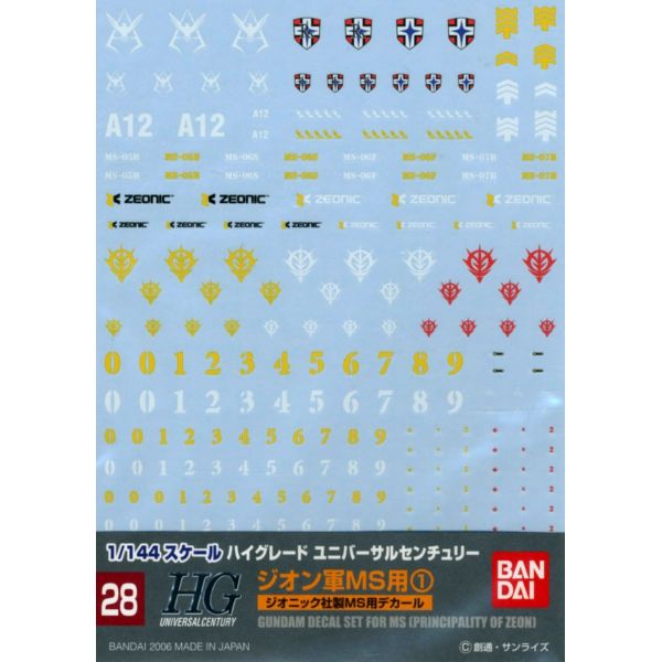 View Gundam Decals page