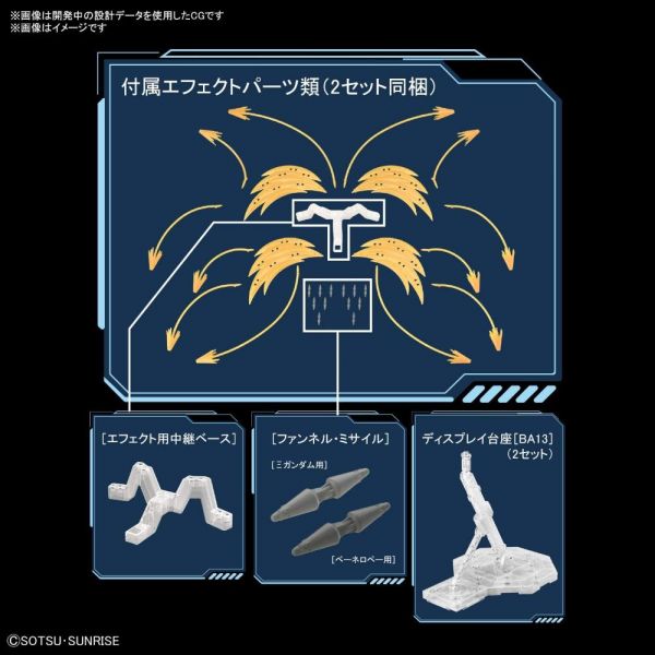 HG XI Gundam vs Penelope Funnel Missile Effect Set (Mobile Suit Gundam: Hathaway's Flash) Additional Image 7