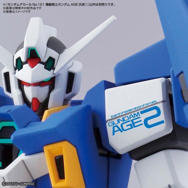 Gundam Decal GD-121 Mobile Suit Gundam Age General Decal Set #1 Additional Image 1