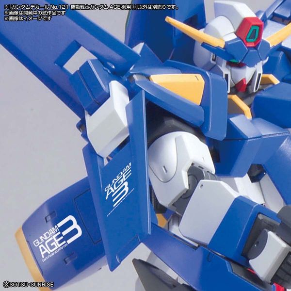 Gundam Decal GD-121 Mobile Suit Gundam Age General Decal Set #1 Additional Image 2