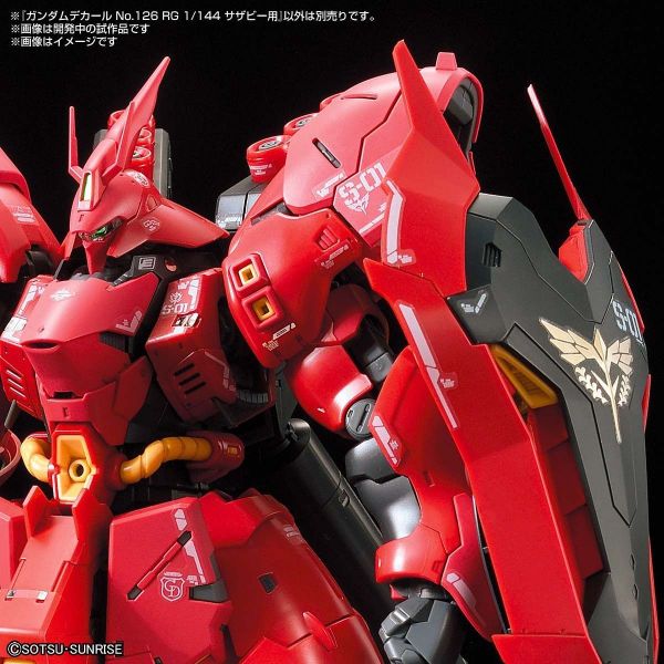 Gundam Decal GD-126 for RG Sazabi Additional Image 2