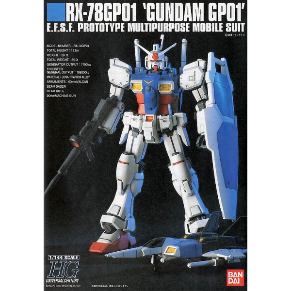 HG RX-78GP01 Gundam Zephyranthes (Gundam 0083: Stardust Memory) Image