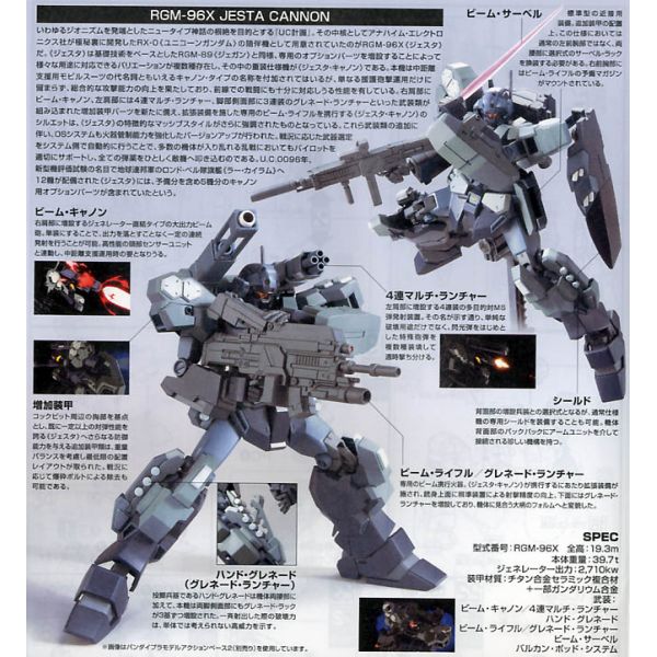 HG Jesta Cannon (Mobile Suit Gundam Unicorn) Additional Image 3