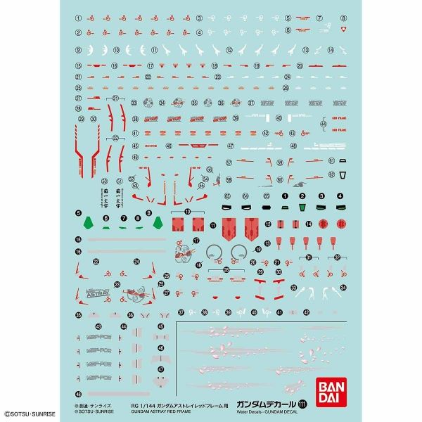 Gundam Decal GD-111 for RG Gundam Astray Red Frame Image