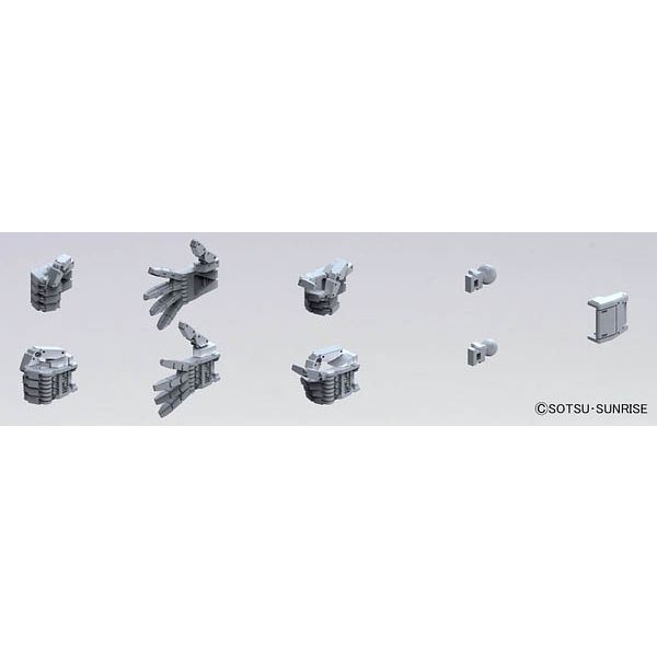 Builders Parts HD: MS Hand 03 - 1/144 Scale EFSF Size S (Grey) Additional Image 3