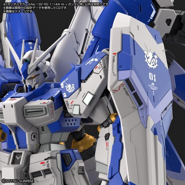 Gundam Decal GD-132 for RG Hi-Nu Gundam Image