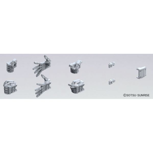Builders Parts HD: MS Hand 04 - 1/144 Scale EFSF Size L Version (Grey) Additional Image 2