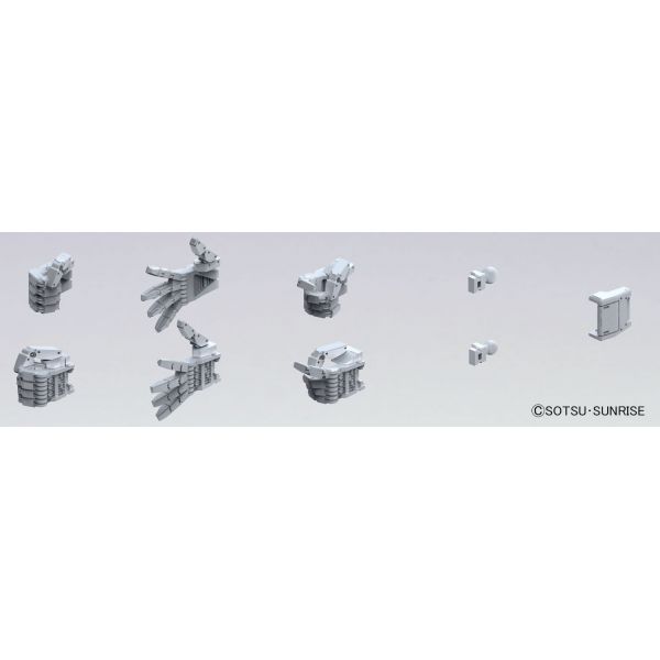 Builders Parts HD: MS Hand 04 - 1/144 Scale EFSF Size L Version (Grey) Image