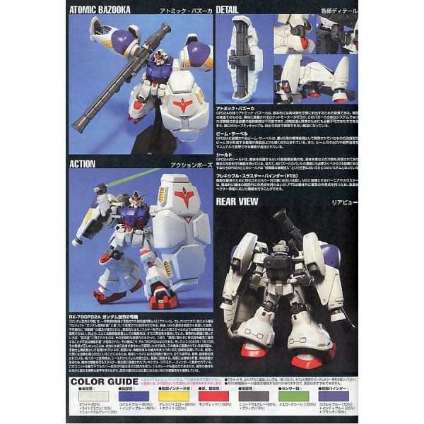 HG Gundam GP02A (Mobile Suit Gundam 0083: Stardust Memory) Additional Image 2