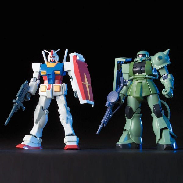 HG Gunpla Starter Set: RX-78-2 Gundam Vs. Zaku II (Mobile Suit Gundam) Main Image
