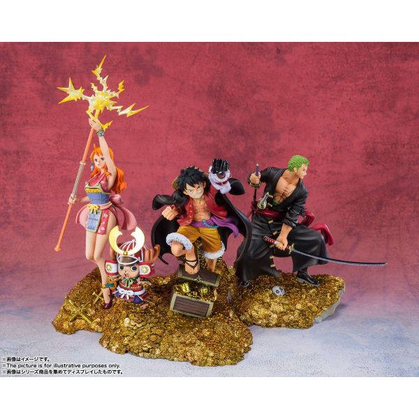 Figuarts ZERO Monkey D. Luffy and Chopper WT100 Memorial 100 Views of the Great Pirates Based on Illustration by Eiichiro Oda (One Piece) Additional Image 4