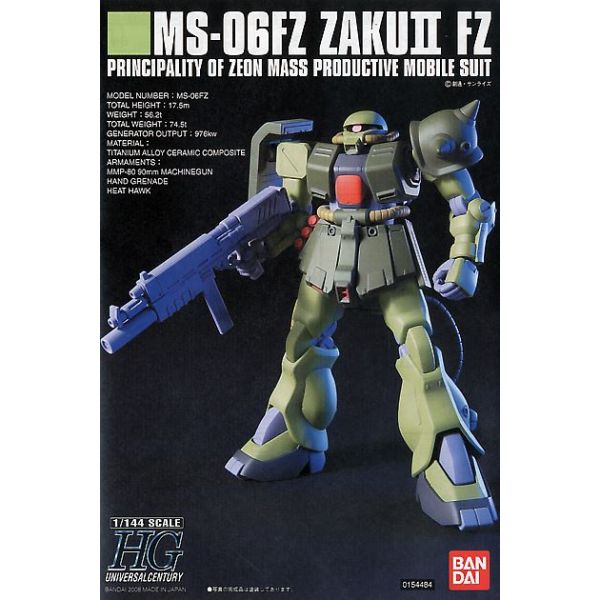 HG MS-06FZ Zaku II FZ Kai (Mobile Suit Gundam 0080: War in the Pocket) Additional Image 6