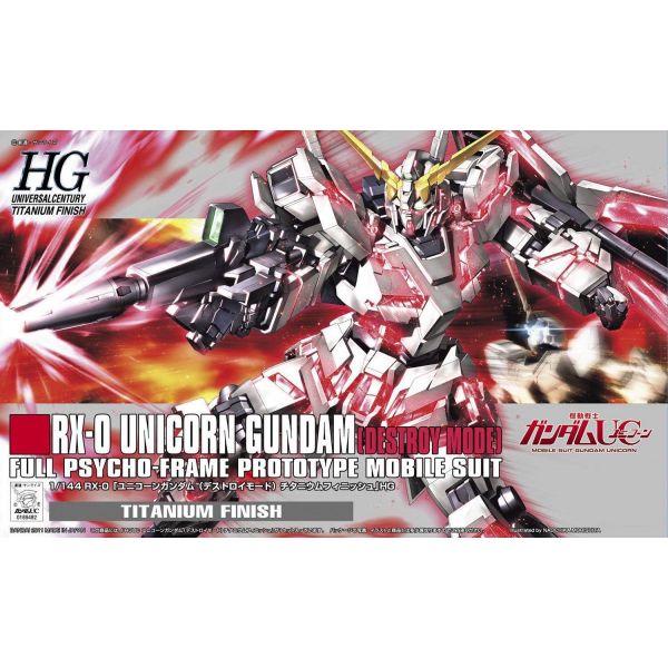 HG Unicorn Gundam Destroy Mode Titanium Finish Ver. (Mobile Suit Gundam Unicorn) Additional Image 3