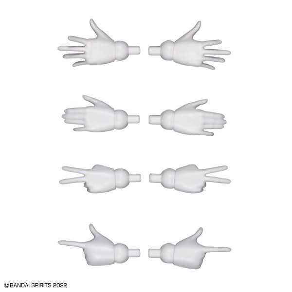 30MS Optional Hand Parts White/Black (30 Minutes Sisters) Image