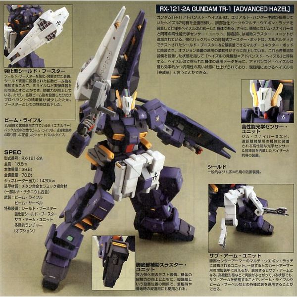 HG Gundam TR-1 Advanced Hazel (Advance of Zeta: The Flag of Titans) Additional Image 3