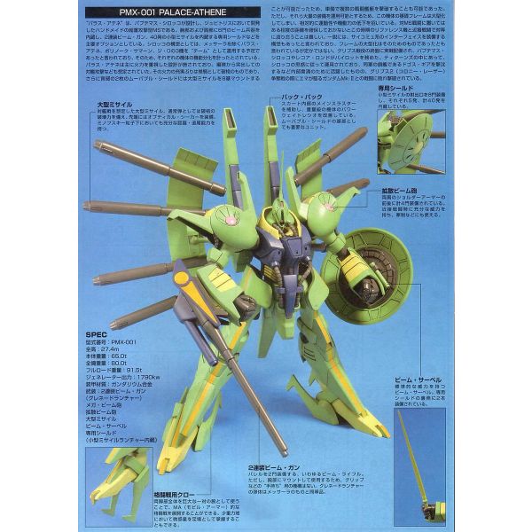 HG Palace Athene (Mobile Suit Zeta Gundam) Additional Image 2