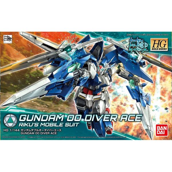 HGBD GN-0000DVR/A Gundam 00 Diver Ace 1/144 (Gundam Build Divers) Additional Image 1