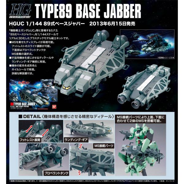 HG Type89 Base Jabber (Mobile Suit Gundam Unicorn) Additional Image 3
