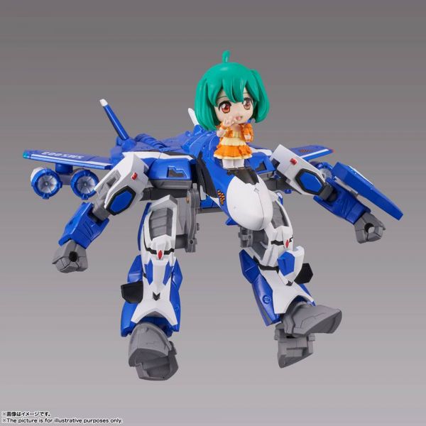 TINY SESSION VF-25G MESSIAH VALKYRIE (MICHAEL USE) with RANKA (Macross Frontier) Additional Image 3