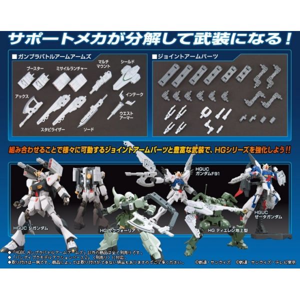HG Gunpla Battle Arm Arms - Build Fighters Support Weapon Add-on Set (Gundam Build Fighters) Image