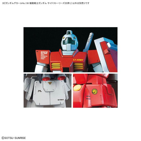 Gundam Decal GD-136 Mobile Suit Gundam Side Stories Multi-Use / General Purpose Set 1 Image