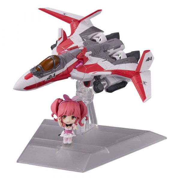 Tiny Session Vehicle mit VF-31C Siegfried (Mirage Farina Jenius Use) with Makina Nakajima Action Figure (Macross Delta) Main Image