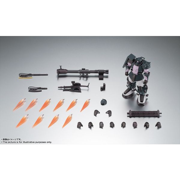 ROBOT Damashii MS-06R-1A High Mobility Type Zaku II ver. A.N.I.M.E. Black Tri-Stars (Moblie Suit Gundam MSV) Image