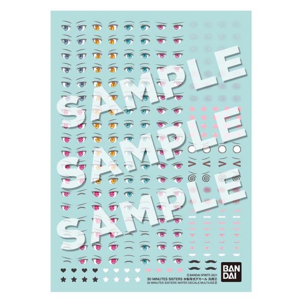 30MS Water Transfer Decal Multi-Use / General Purpose Set 2 (30 Minutes Sisters) Image