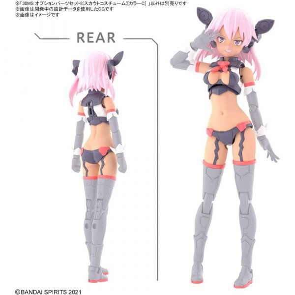 30MS Optional Parts Set 8 - Scout Costume [Color C] (30 Minutes Sisters) Additional Image 6