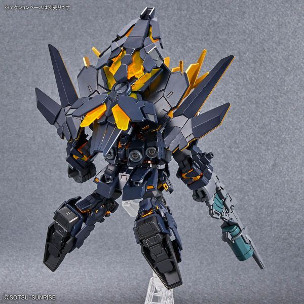 SD Gundam Cross Silhouette Unicorn Gundam 2 Banshee (Destroy Mode) & Banshee Norn Parts Set (Mobile Suit Gundam Unicorn) Image