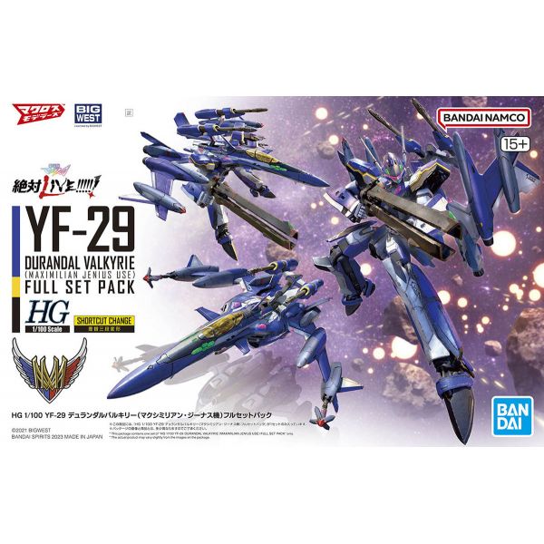 HG YF-29 Durandal Valkyrie (Maximilian Genus Custom) Full Set Pack (Macross Delta Zettai LIVE!!!!!!) Image