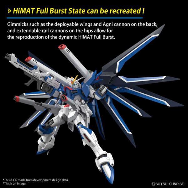 HG Rising Freedom Gundam (Mobile Suit Gundam SEED Freedom) Additional Image 5