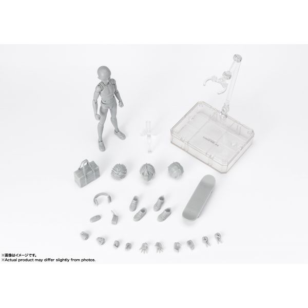 S.H. Figuarts Body-Kun -School Life- Edition DX Set (Gray Color Ver.) Additional Image 5