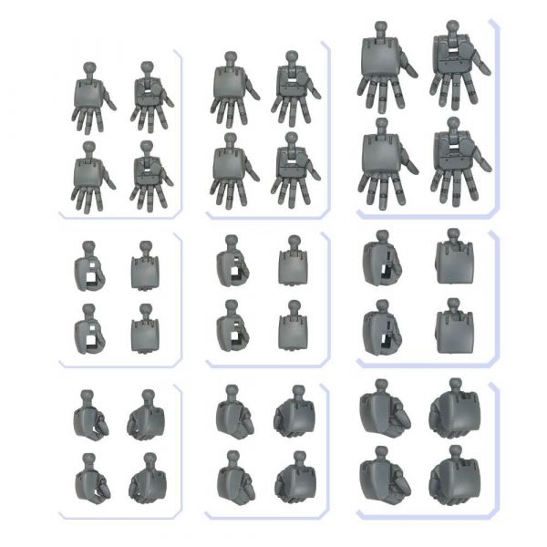 Gundam Option Parts Set Gunpla 04 (Build Hands Round Shape) Additional Image 1