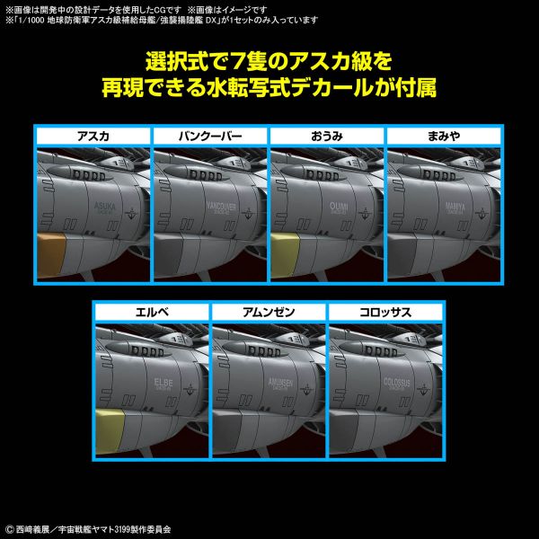 Earth Defense Force Asuka Class Supply Carrier / Amphibious Assault Ship DX (Be Forever Yamato: REBEL 3199) Additional Image 4