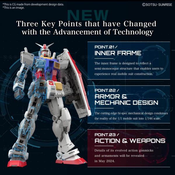 RG RX-78-2 Gundam Ver.2.0 (Mobile Suit Gundam) Additional Image 5