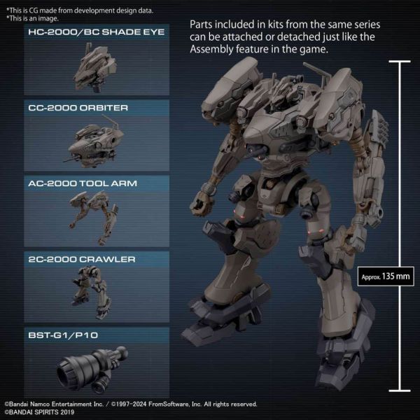 30MM RaD CC-2000 Orbiter Night Fall (Armored Core VI Fires of Rubicon) Additional Image 2