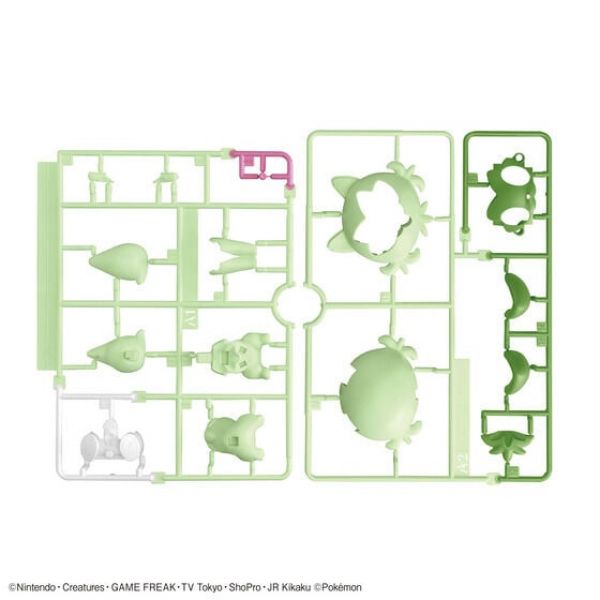 Pokemon Plamo Collection Quick!! 18 + 19 + 20 Sprigatito Quaxly Fuecoco Set (Pokemon) Additional Image 4