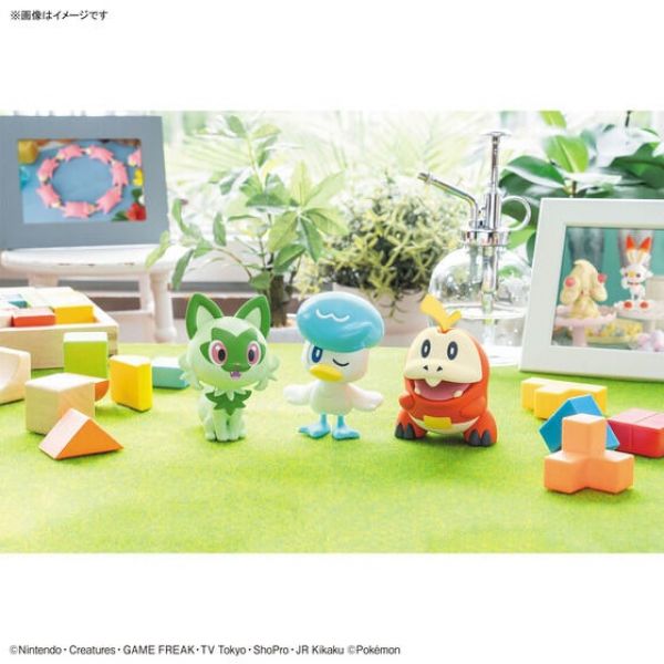 Pokemon Plamo Collection Quick!! 18 + 19 + 20 Sprigatito Quaxly Fuecoco Set (Pokemon) Additional Image 7
