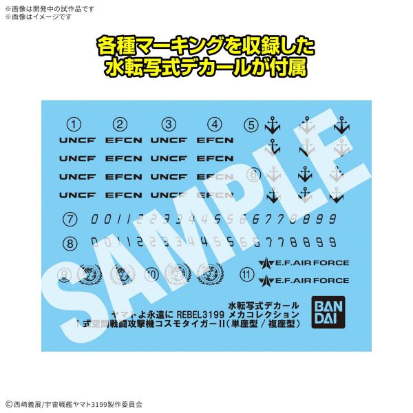 Mecha Collection DX Type-1 Space Combat Attack Aircraft Cosmo Tiger II (Single-Seat/Gun Turret Model) (Set of 2) (Be Forever Yamato: REBEL 3199) Additional Image 5