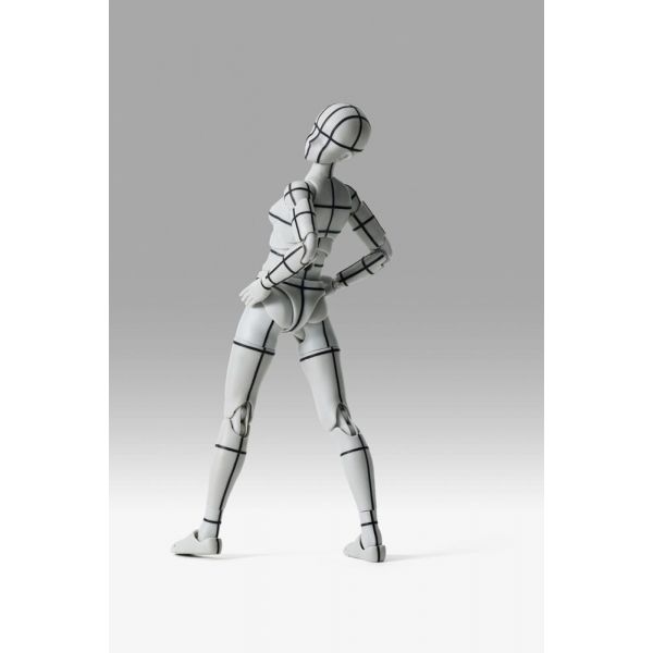 S.H. Figuarts Body-chan Sports Wireframe Ver. (Grey Color) Additional Image 1