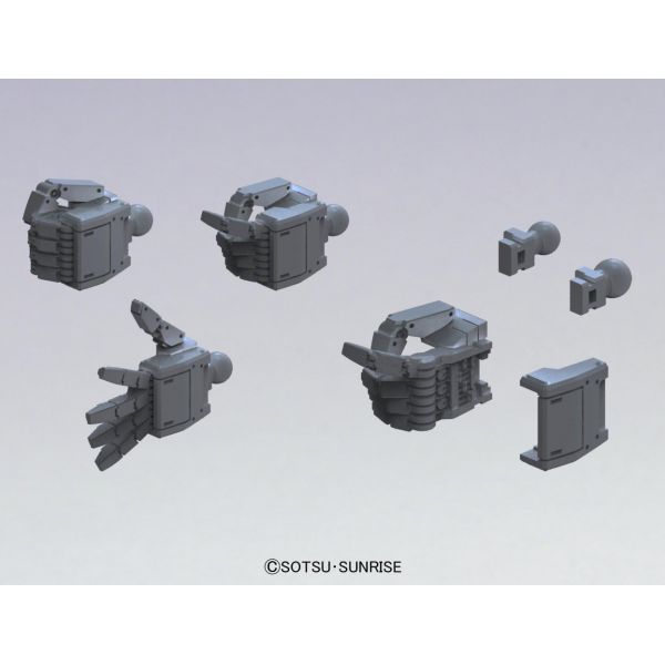 Builders Parts HD: MS Hand 01 - 1/144 Scale EFSF Size Regular (Dark Gray) Additional Image 2
