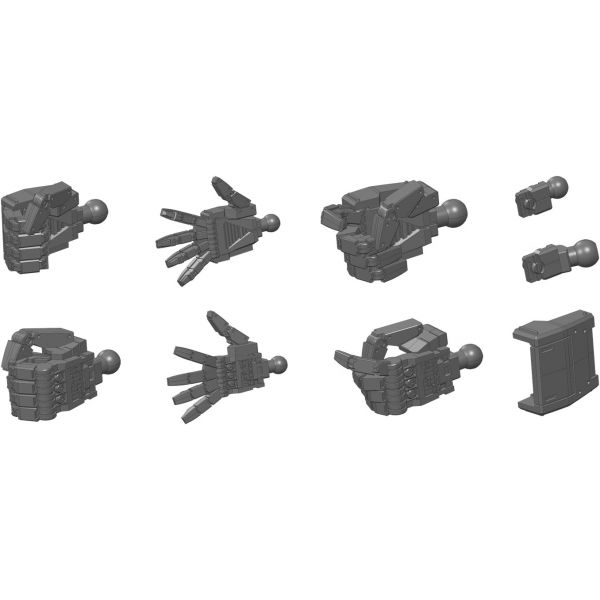 Builders Parts HD: MS Hand 01 - 1/144 Scale EFSF Size Regular (Dark Gray) Additional Image 3