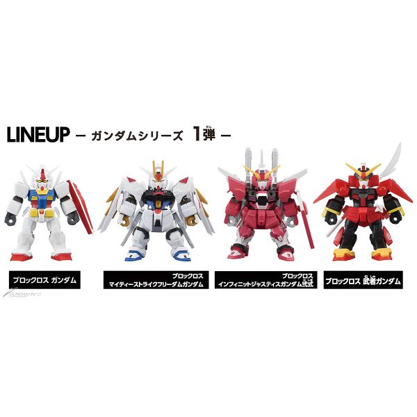 [Gashapon] Blockcross Gundam Vol. 1 (Single Randomly Drawn Item from the Line-up) Additional Image 1