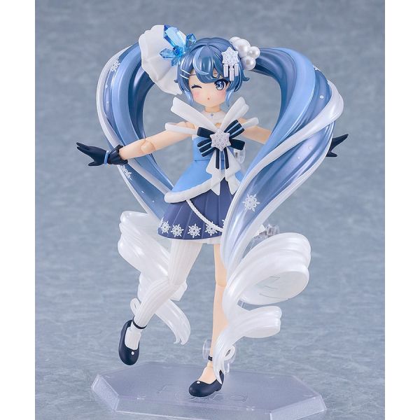 Figma Snow Miku: Crystal Snow Ver. (Character Vocal Series 01: Hatsune Miku) Additional Image 6
