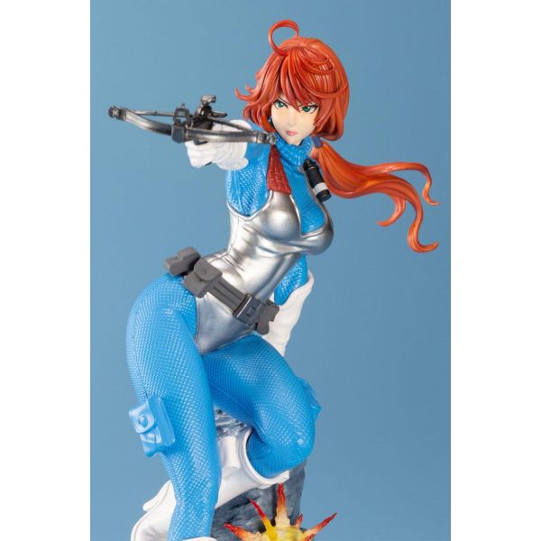Bishoujo Scarlett 25th Anniversary Sky Blue Color Ver. Statue (G.I. Joe) Additional Image 6
