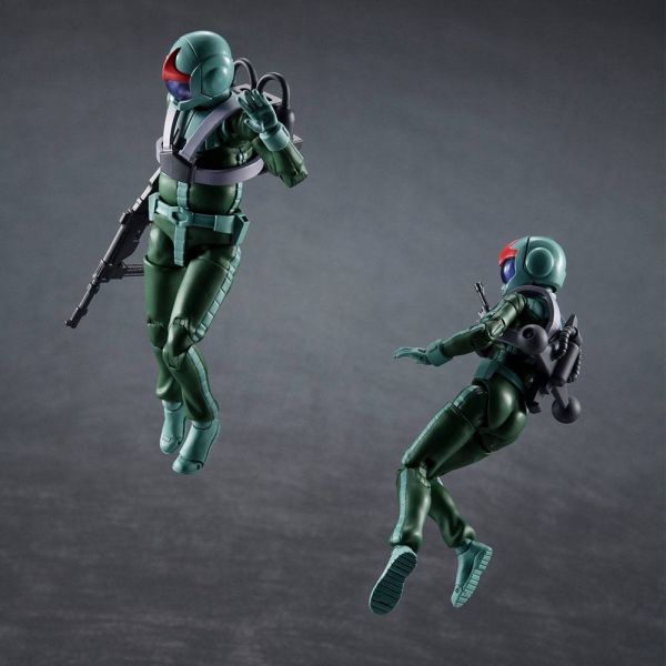 G.M.G. Zeon Soldiers 04-06 Normal Suit Soldiers & Char Aznable Set with Bonus Head Parts (Mobile Suit Gundam) Image