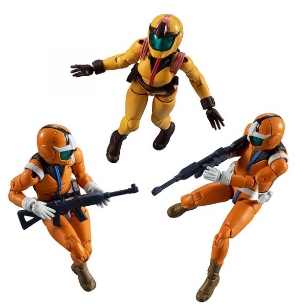 G.M.G. Earth Federation Forces 04-06 Normal Suit Solders & Sayla Mass Set with Bonus Head Parts (Mobile Suit Gundam) Image