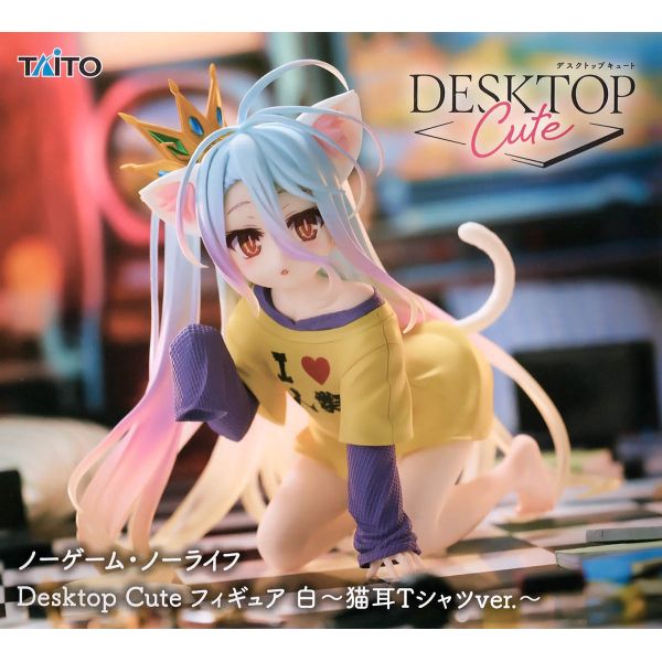 Desktop Cute Shiro Nekomimi T-Shirt Ver. (No Game No Life) Additional Image 8