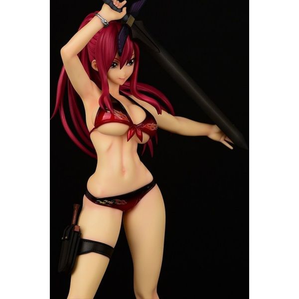 Erza Scarlet Swimwear Gravure Style Flame Version 1/6 Scale PVC Statue (Fairy Tail) Additional Image 1